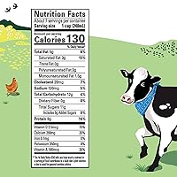 Vista 2 de Organic Valley Leche de hierba 100% alimentada con pasto al 2% de leche reducida en grasa, orgánica, 59 onzas líquidas