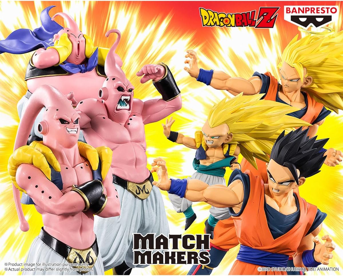 Banpresto - Dragon Ball Z - Super Saiyan 3 Gotenks (vs Majin Buu) Match Makers Figure