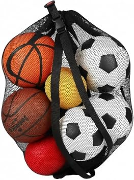 Large Mesh Ball Bag for Basketball Soccer Storage