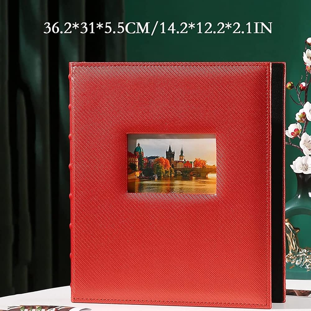 YXSH Álbum Álbum 6 Pulgadas 800 Estuche De Cuero De Gran Capacidad Álbum Familiar Álbum Infantil De Boda Álbum De Aniversario Álbum-A