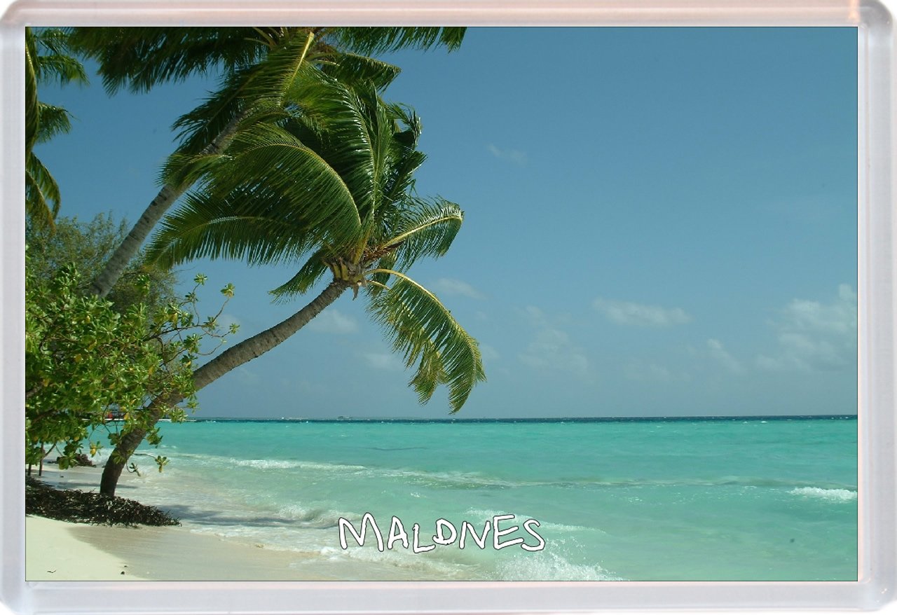 Maldives - Novelty Jumbo Fridge Magnet ID593
