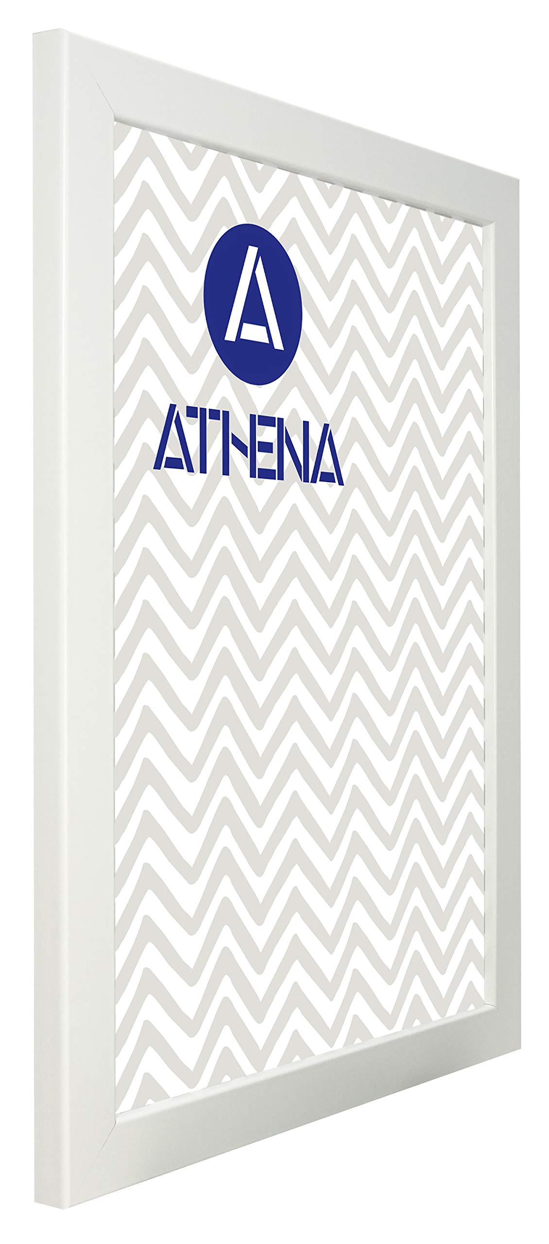 Athena Matt White Picture Frame (A3 Size, 29.7 X 42 Cm) Portrait Or Landscape Photo Frame With Clear Styrene Sheet & Wall Mounted Hook For Photos, Pictures, Posters, Decor, Certificate Frame