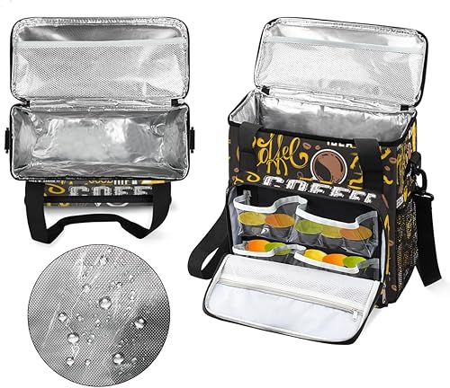 Miniatura 3 de Bolsa de transporte de viaje para cafetera, color amarillo, para café, compatible con Keurig K-Mini o Plus, portátil, con bolsillos para cápsulas