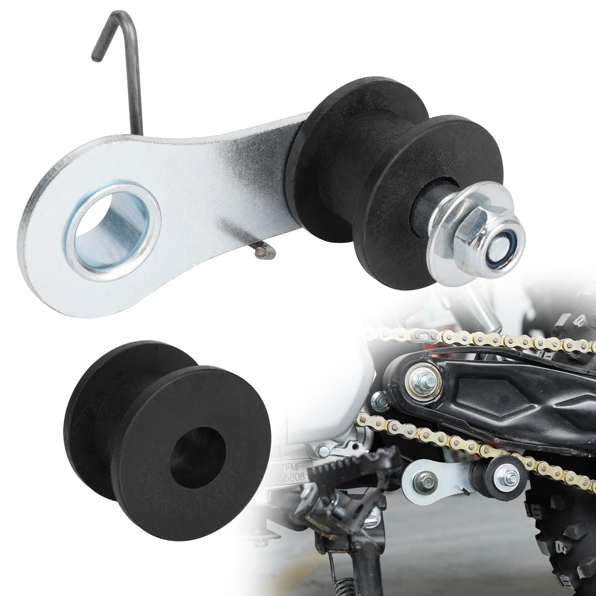 Tendeur Alliage Acier Tendeur De Chaîne Pour Moto ATV - 4 Pièces 14mm En Alliage Acier - Pour Pit Bike, Dirt Bike, 50-125cc Accessoire Mini Bike