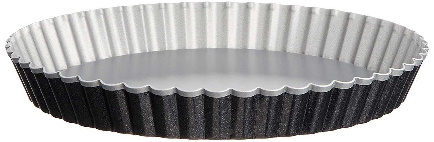 SUNCRAFT PP-719 Tart Mold, Bottom-Removing, Round, Corrugated Shape, 8.3 inches (21 cm), Fluorine Treated, Made in Japan, Pastissiere