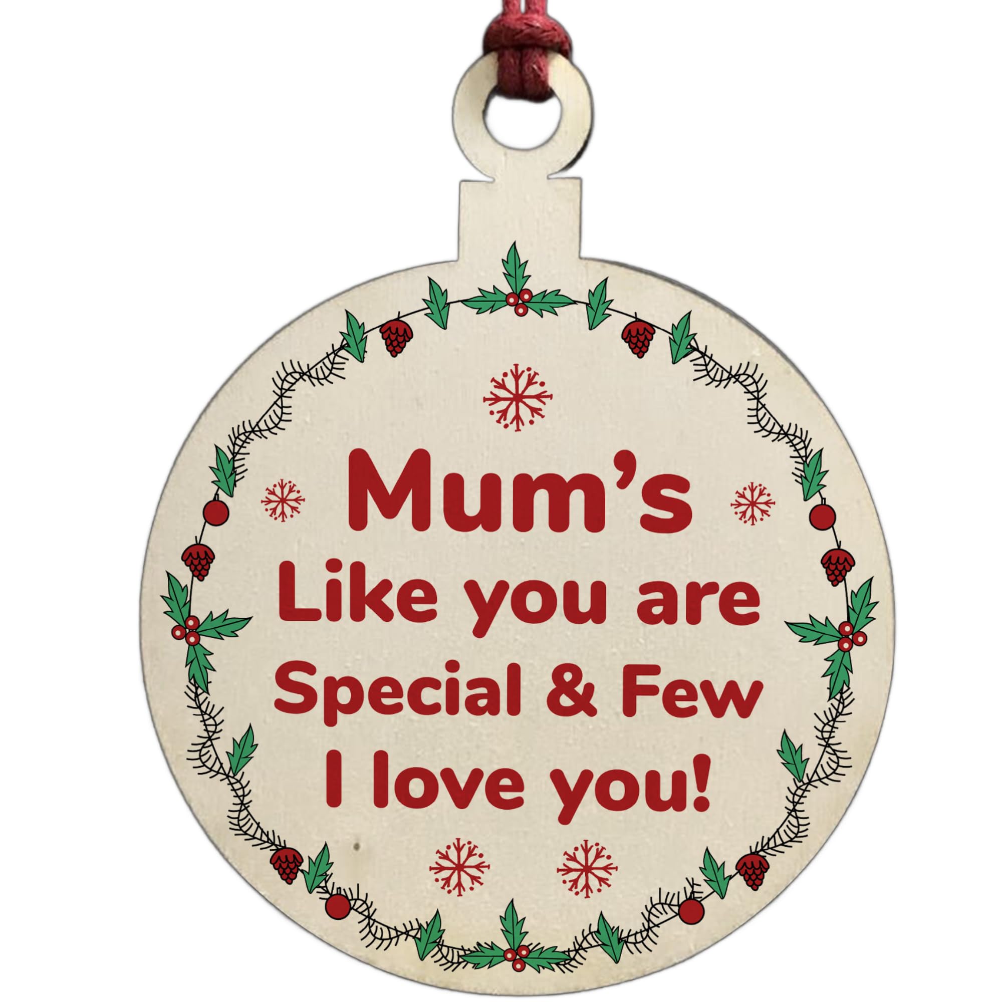 For Mum Christmas Hanging Christmas Tree Decoration Love Gift From Daughter Son