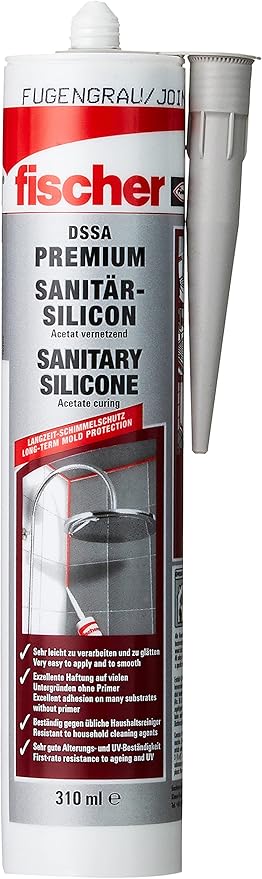 Fischer DSSA Premium Sanitary Silicone for Corner, 512208
