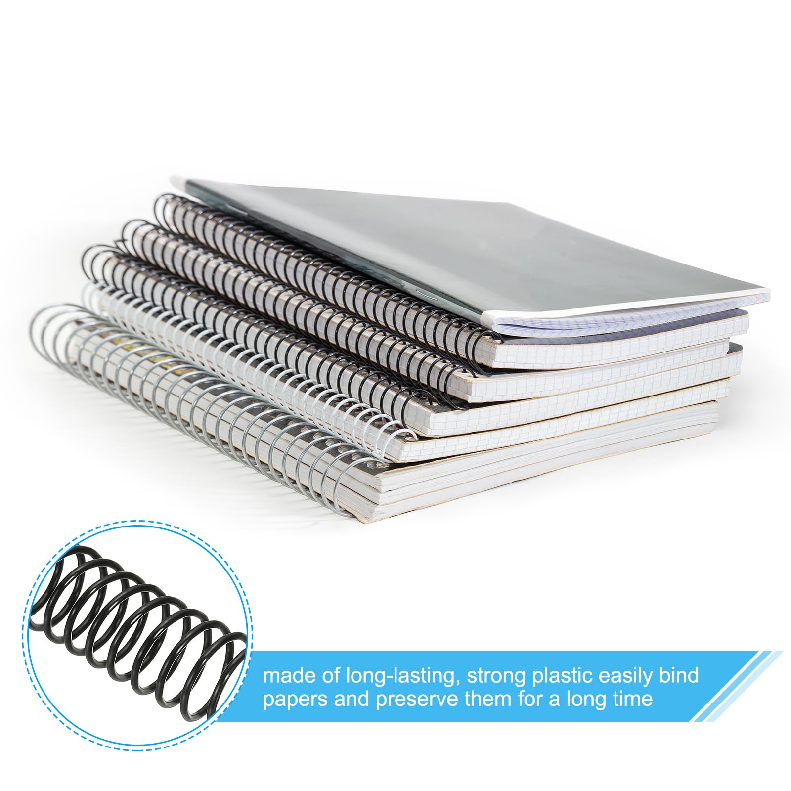 PATIKIL 22mm(7/8") Plastic Spiral Binding Coils - Image 3