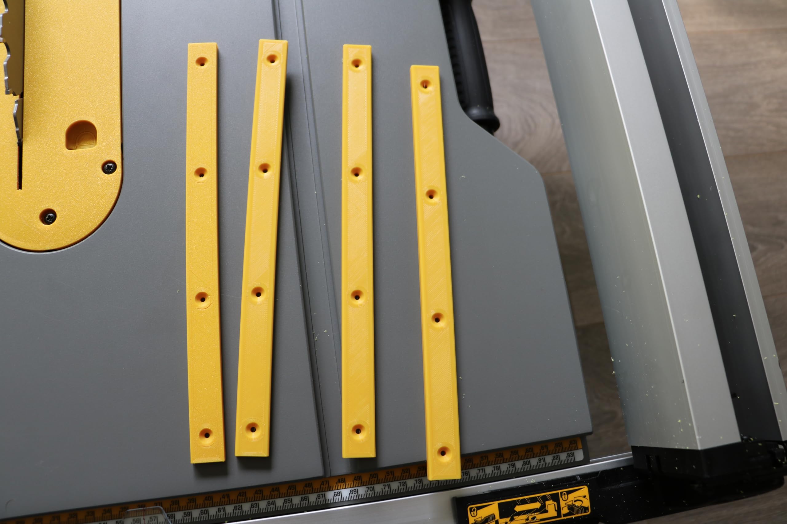 4 Barre à Onglets, Miter Bar Glissière à Onglets compatible avec scie sur table DEWALT DWE7492 DWE7491 DW745 DWE7480 DWE7499 DWE7490