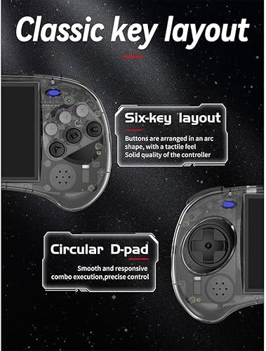 Miniatura 3 de RG ARC S Retro Video Handheld Game Console Linux System RK3566 64Bit Reproductor de juegos Pantalla IPS de 4 pulgadas con batería de 128 GB, 3500