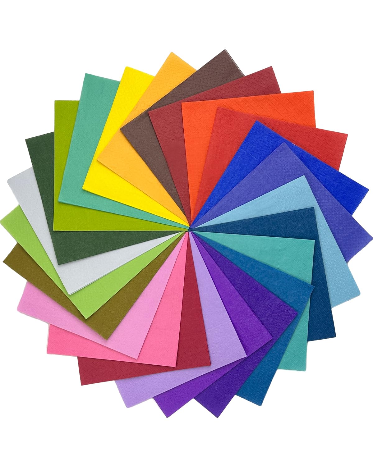 Tovaglioli Da Cocktail 120 Pezzi - 12,7x12,7 Cm In 24 Colori | Usa E Getta Per Feste, Matrimoni, Compleanni - Foto 5