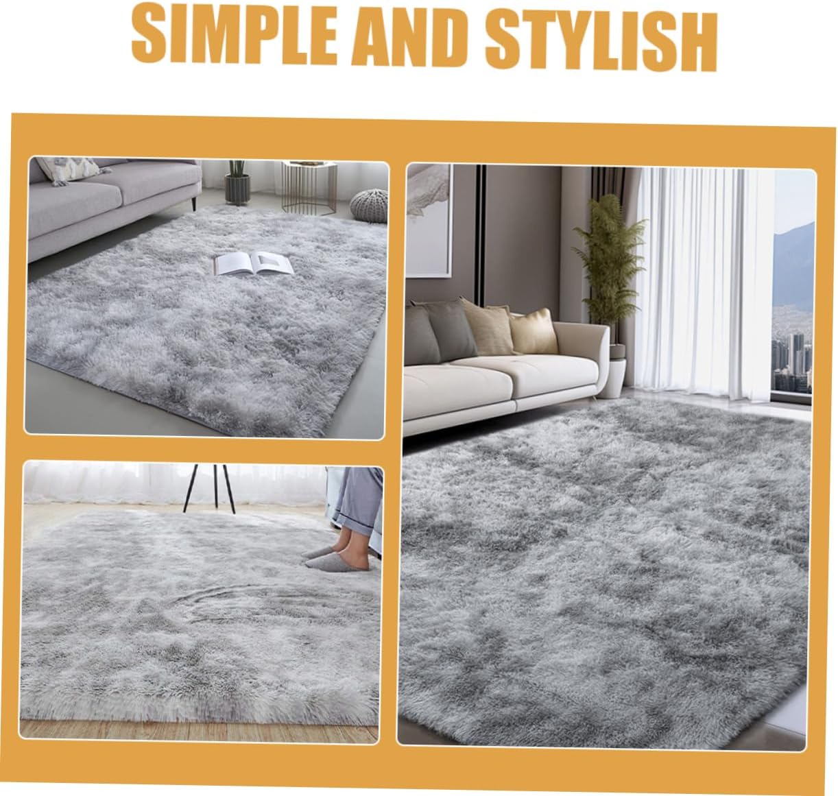 Fluffy Rug for Living Room Soft Boys and Girls Bedroom Area Rug Design