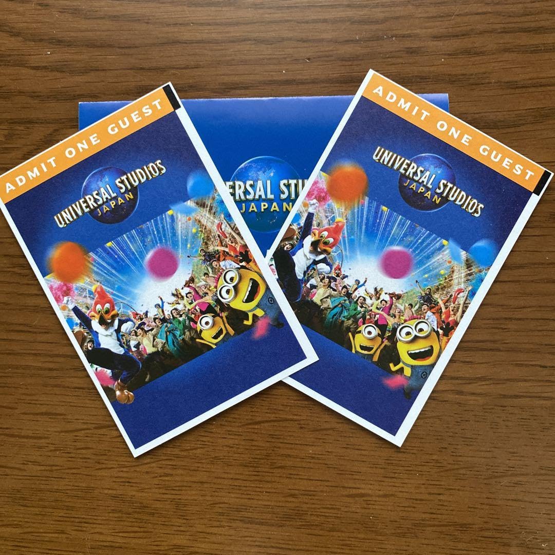 USJ チケット 2枚 ユニバーサルスタジオジャパン 大人 ペア｜施設利用券 