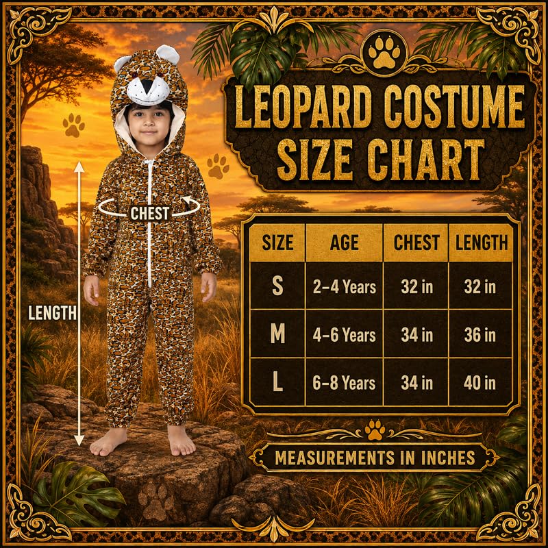 Image of Animal Costume for Kids | Plush Fancy Dress Costume for Boys & Girls |School Fancy Dress, Annual Day, Jungle Theme, Role Play, Halloween & Birthday Party