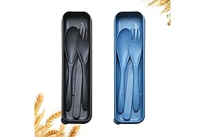 Reusable Silicone Travel Silverware Set