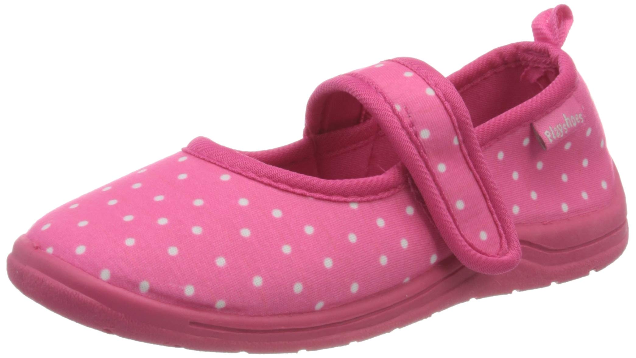 Playshoes Unisex Kid's Anti-Slip Shoes Building Side Pantuflas, pink pink 18, 12.5 UK