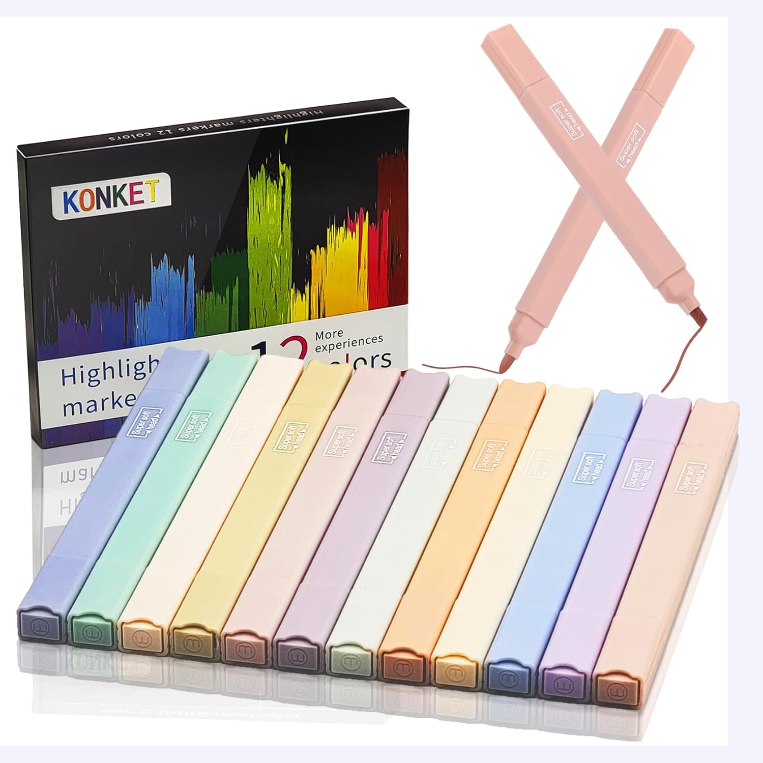 12Pcs Bible Highlighters, Aesthetic Cute Highlighters and Pens no bleed, Dry Fast Easy to Hold for School Supplies and Office Bible Journaling DIY Home (Morandi) 12Pcs Bible Highlighters, Aesthetic Cute Highlighters and Pens no bleed, Dry Fast Easy to Hold for School Supplies and Office Bible Journaling DIY Home (Morandi)
