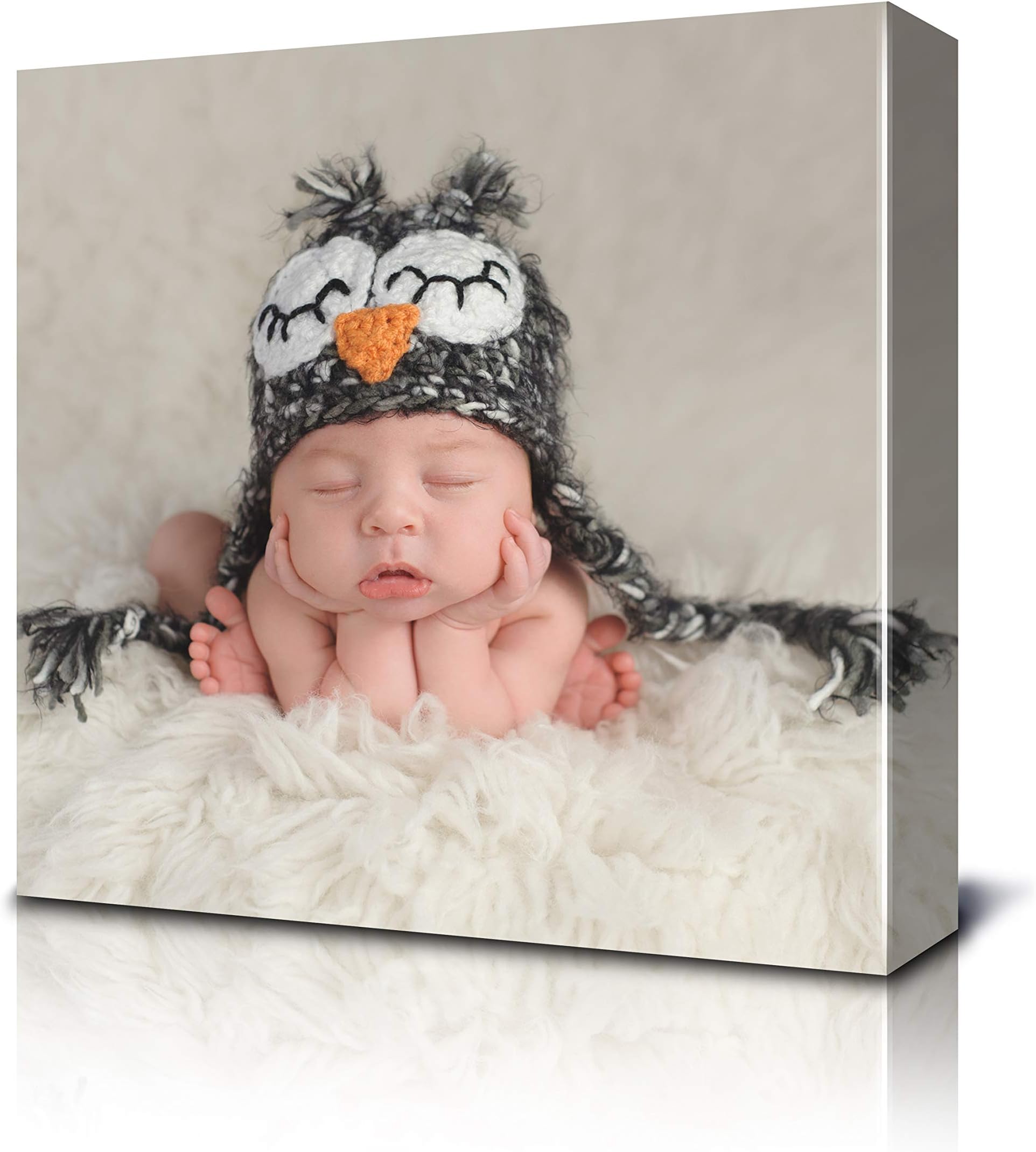 Fabness 12 x 12 Personalized Canvas Pictures: Canvas Prints With Your Photos, Custom Photo Printing Made Into Custom Canvas Wall Art Decor, Great For Your Favorite Picture, Square Canvas Prints