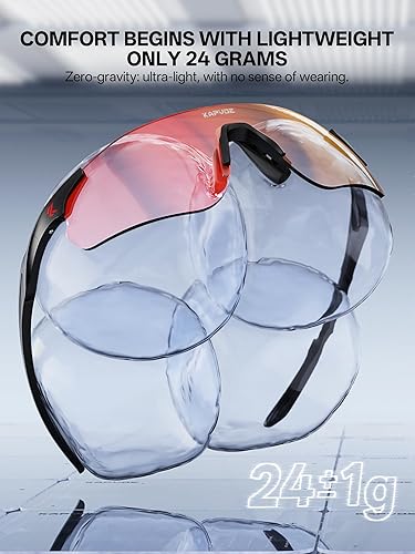 Miniatura 4 de KAPVOE Gafas de sol deportivas fotocrómicas Gafas de ciclismo Clear UV400 Protección Mujeres Hombres Bicicleta Gafas MTB Bicicleta Running