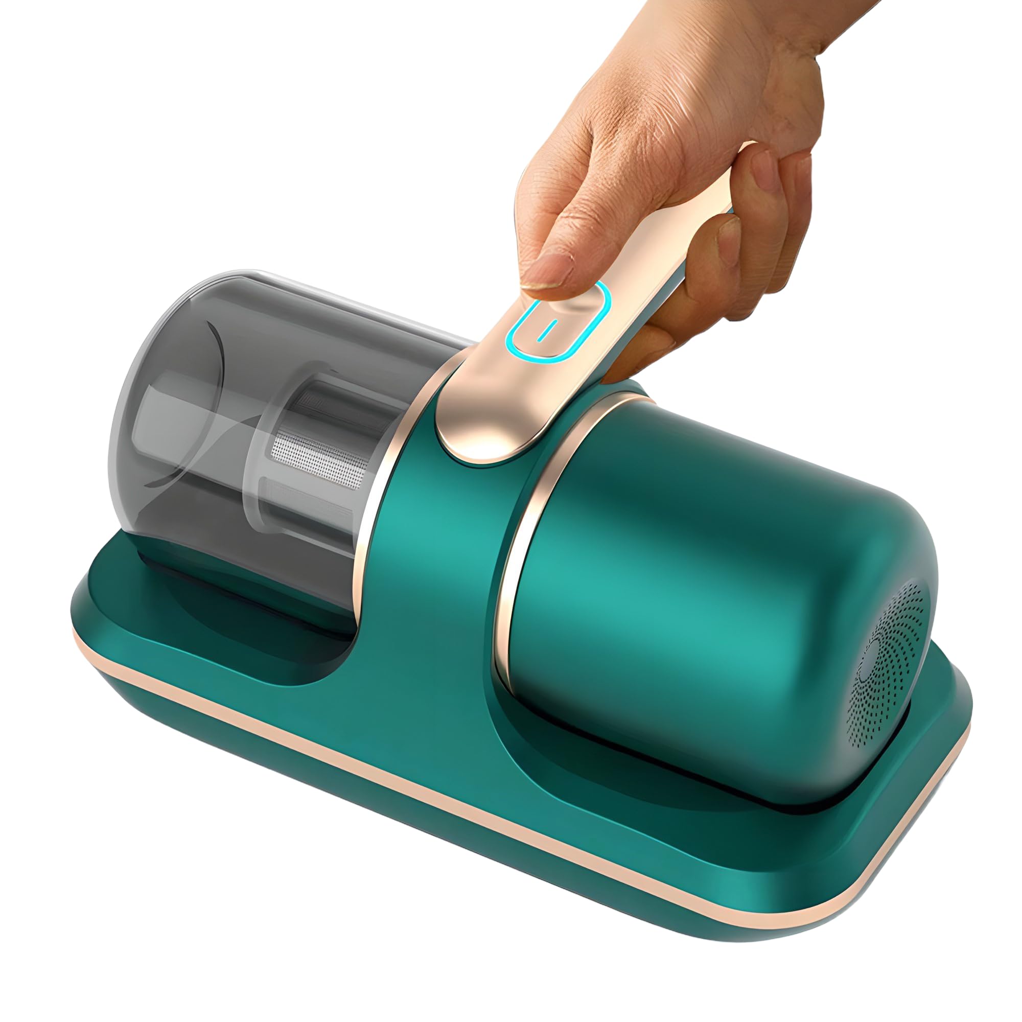 Puresleepy Pro Aspiradora de mano – 8000 Pa UV-C limpiador de polvo profundo con 6 filtros para cama, sofá y pelo de mascotas