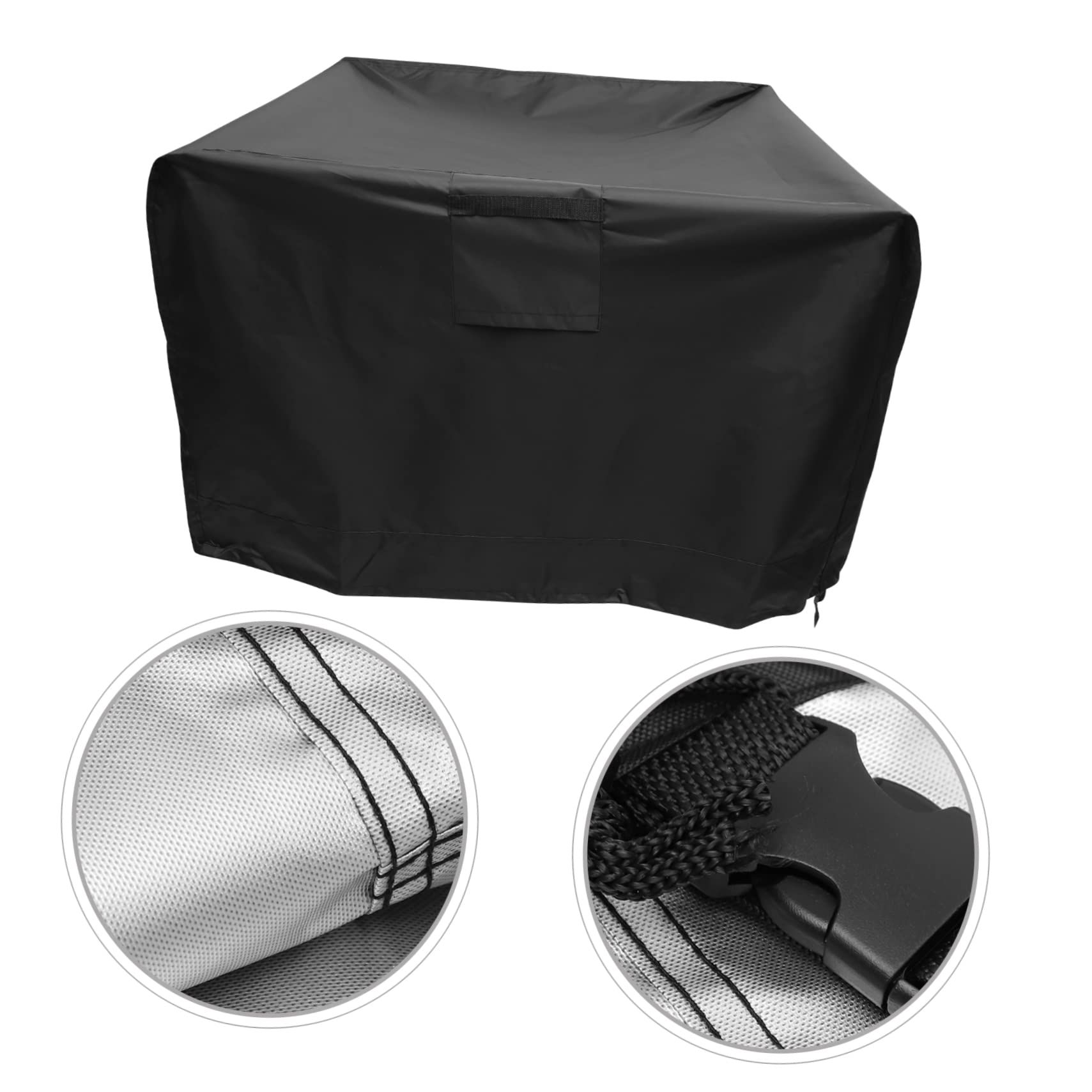 Garneck Copertura Barbecue da Esterno in Oxford Cloth Nero, Resistente e Antietà Tessuto, Adatta per Giardino e Patio, Telo Protettivo per Grill