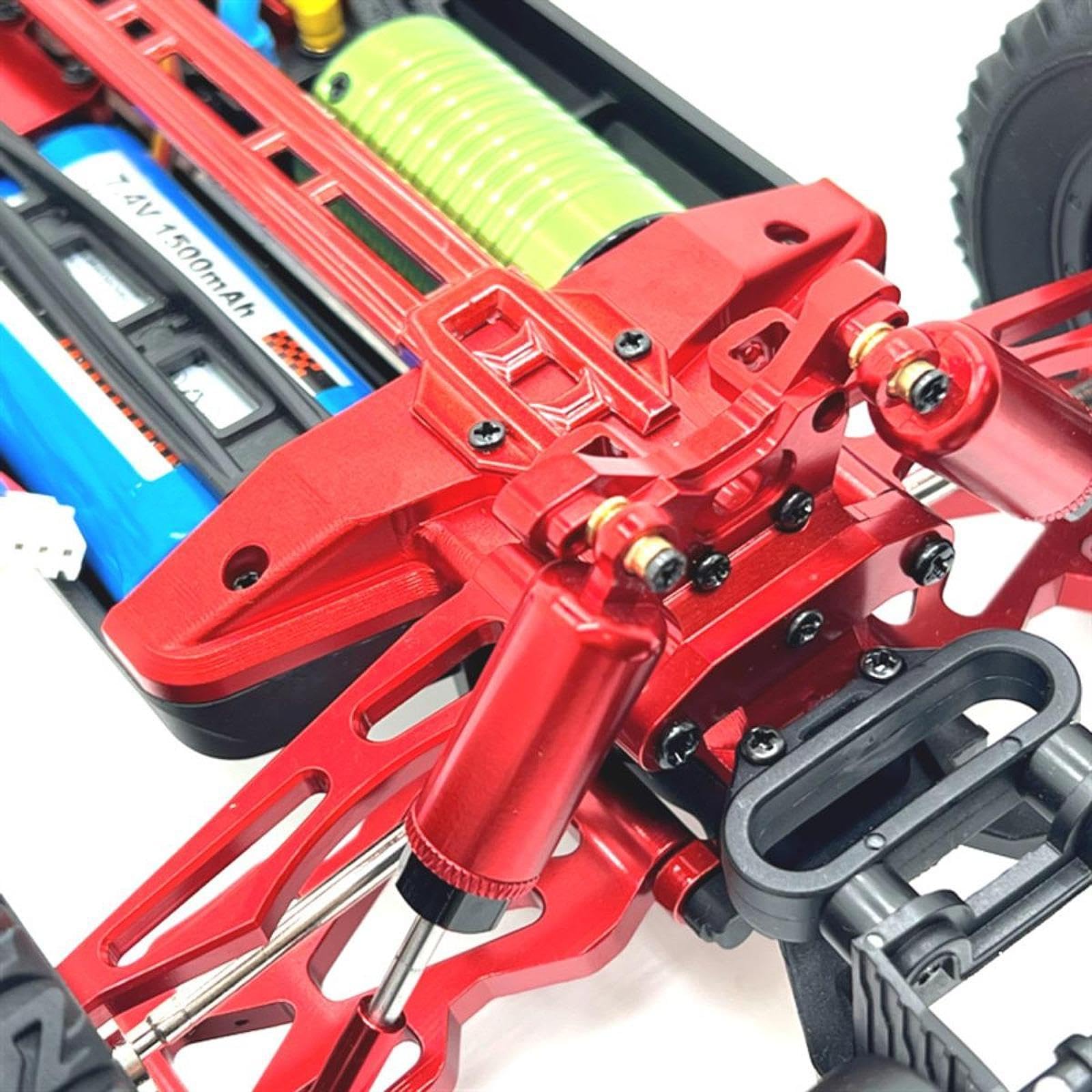 UGPLM 1:16 RC Car Rear Gearbox Covers Metal Rear Upper Differential Case Cover RC Car Part for 16101 16102 16103 DIY Accessory, Blue