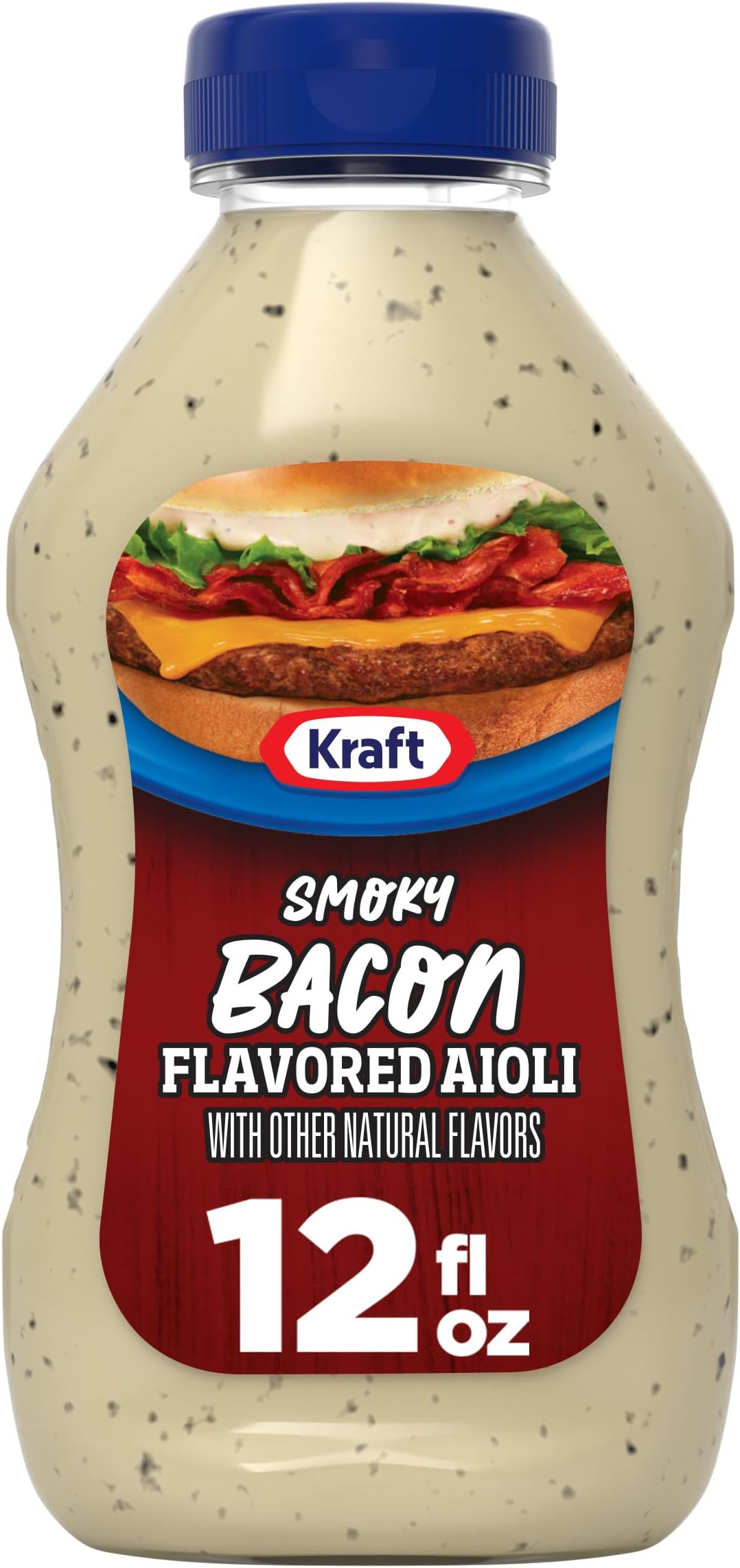 Kraft Smoky Hickory Bacon Flavored Aioli, 12 fl oz Bottle