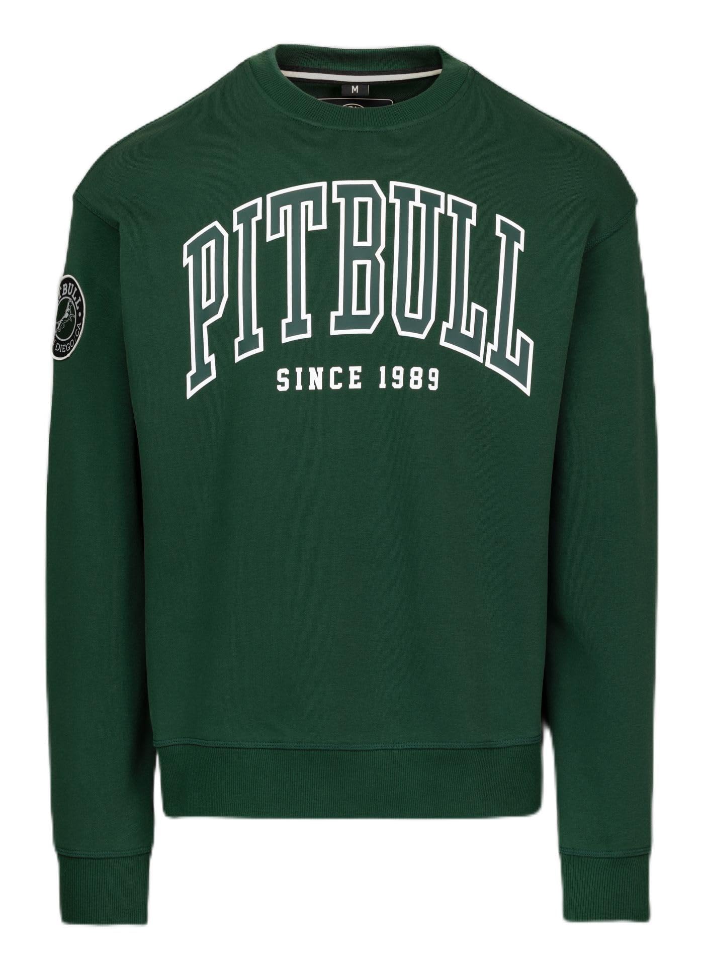 PITBULL Herren Sweatshirt Badger Rundhals Pullover Crewneck Freizeit Sport Baumwolle