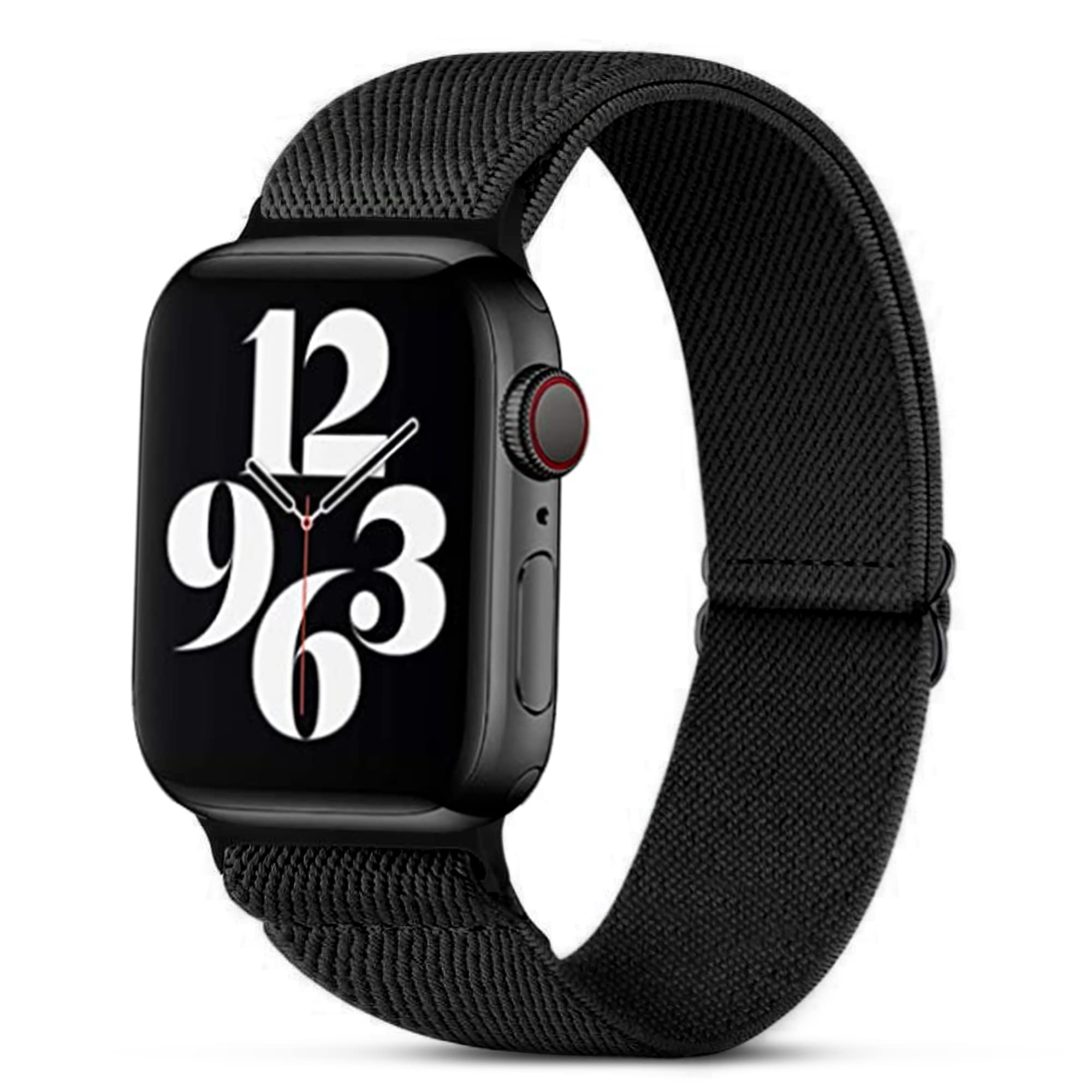 MigeecStrap for Apple Watch 38/40/41mm 42/44/45mm, Nylon Stretchy Sport Replacement Band for iWatch Series 7/SE/6/5/4/3/2/1