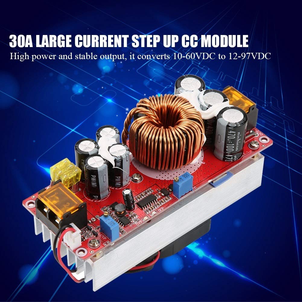 KSTE DC-DC 10-60V a 12-97V 1500W 30A Tensione Step Up convertitore Boost CC CV modulo di Alimentazione