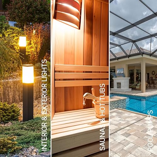 Miniatura 5 de Leviton Interruptor temporizador de cuenta regresiva DT104-1LW para luces domésticas, calentadores y escape, 30 minutos, 1-2-4 horas, no requiere