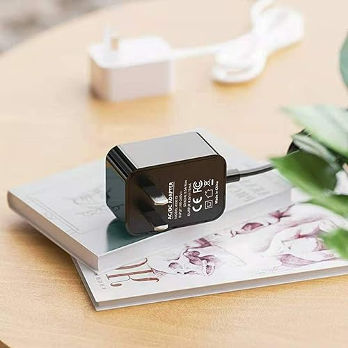 Miniatura 6 de VHBW Cargador de repuesto para cargador masajeador de onda pura compatible con Pure Wave PADO CM-05 CM-07 CM5 CM7 Cable de alimentación de