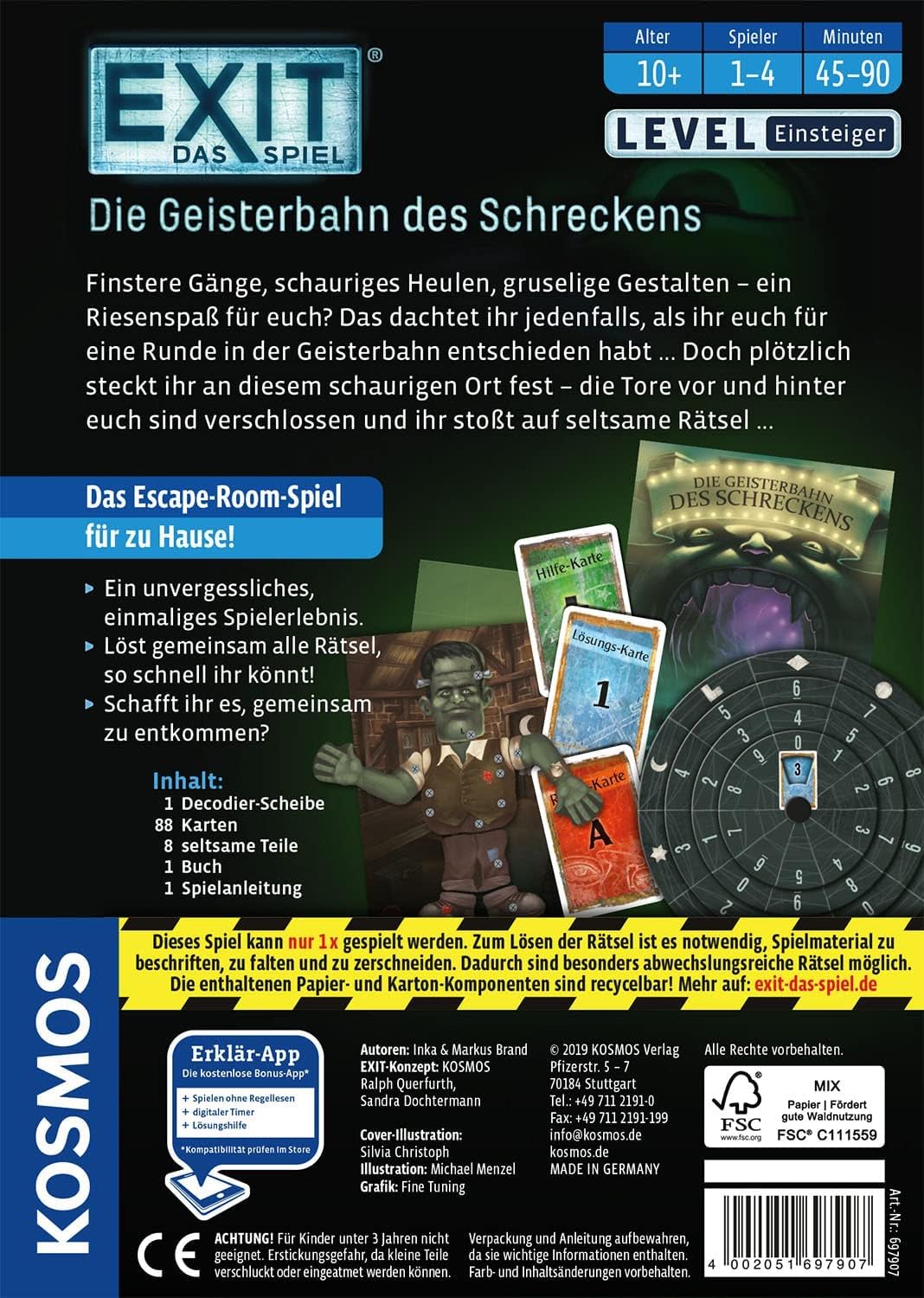 Kosmos EXIT - Das Spiel: Die Geisterbahn des Schreckens – Ansicht 2
