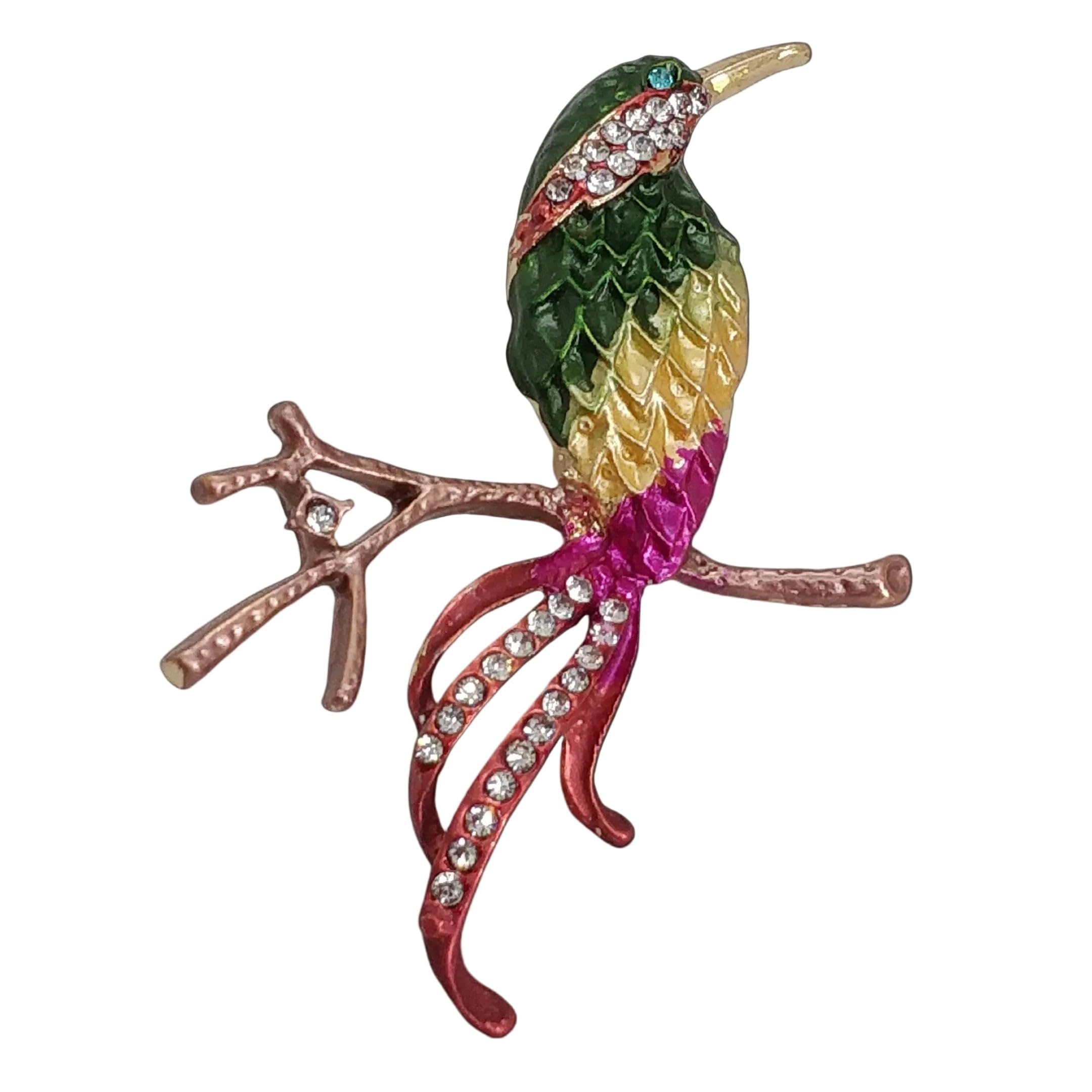 Exotic Plumes Ladies Brooch Feather Inspired Crystal Fashion Jewelry Pin Elegant Decorative Clothing Accessory for Saree Dress Coat and Scarf-image-27