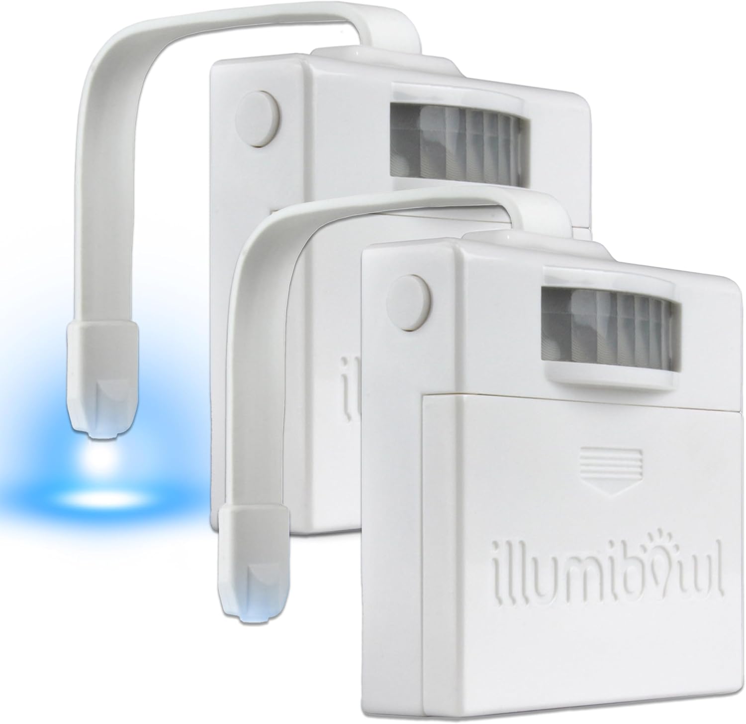 IllumiBowl Toilet Night Light, As Seen On Shark Tank, Multi-Color, Universal Fit, Battery Powered Motion Sensor Night Light, Bathroom Gadgets, Potty Training LED Toilet Light, Pack of 2