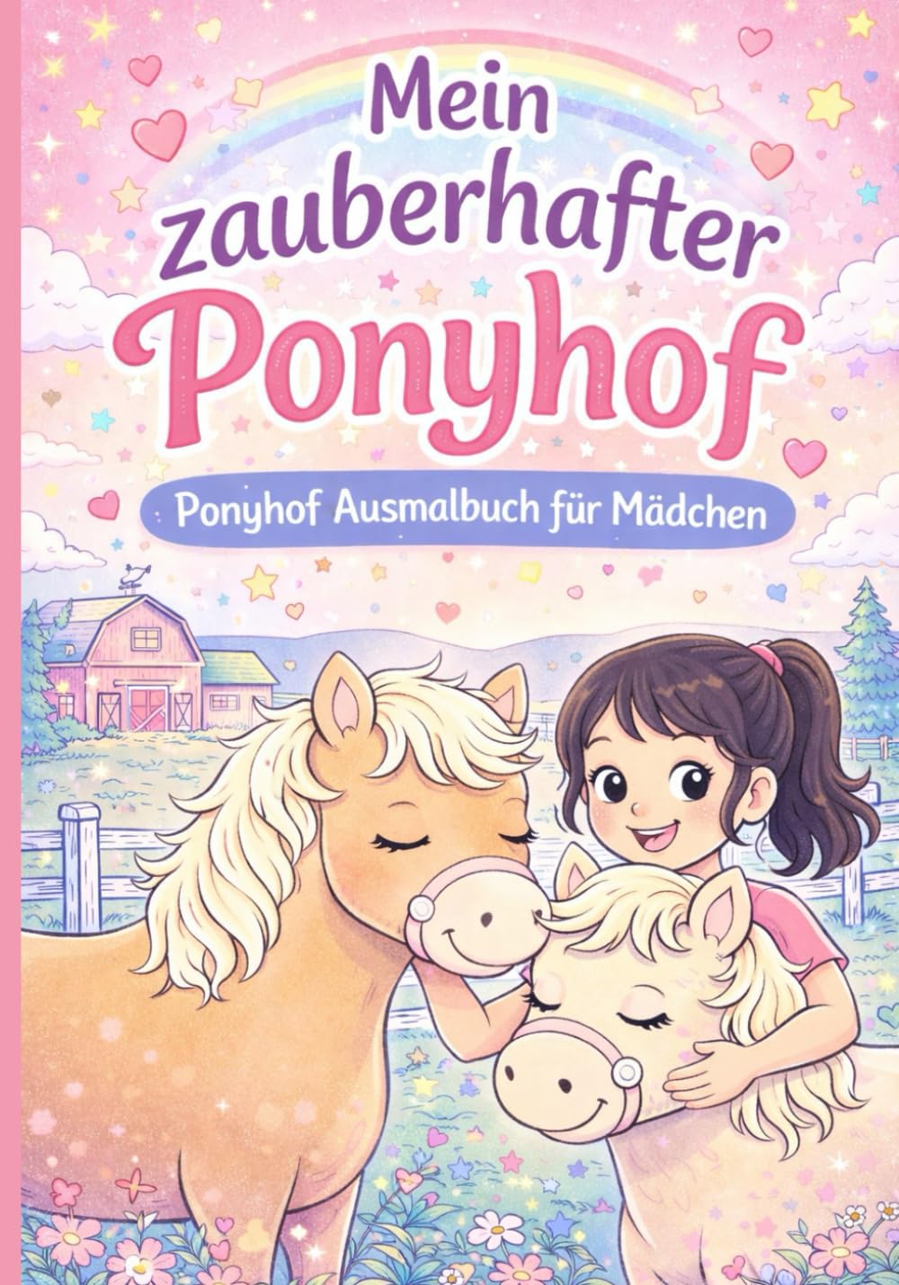 Mein zauberhafter Ponyhof: Ponyhof Ausmalbuch für Mädchen