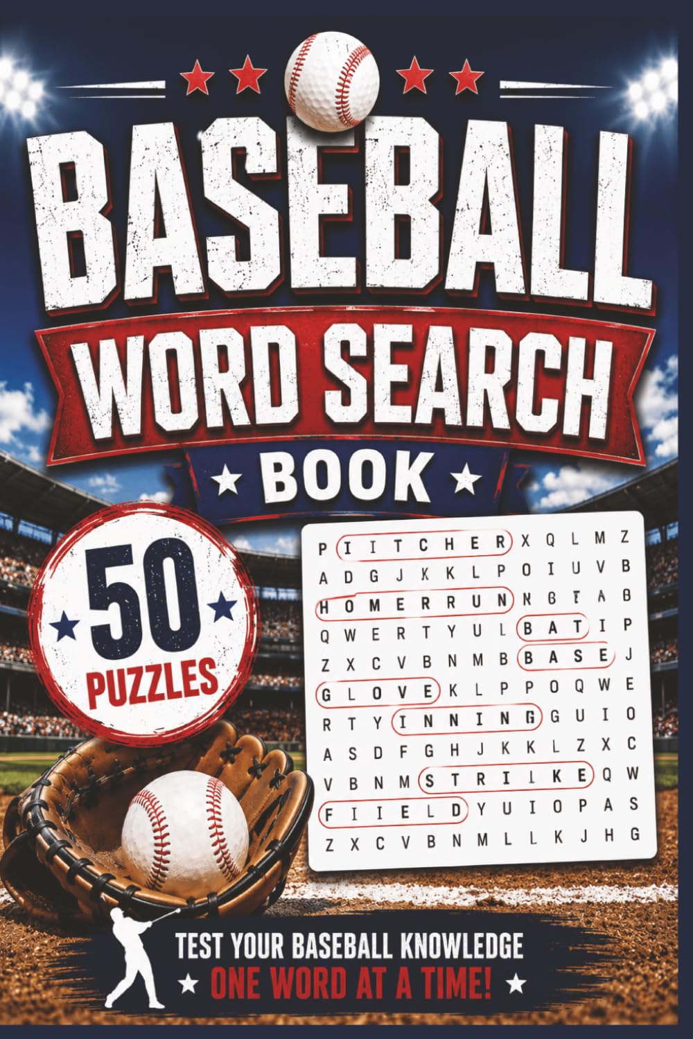 Baseball Word Search: 50 Challenging Puzzles for Baseball Fans of All Ages