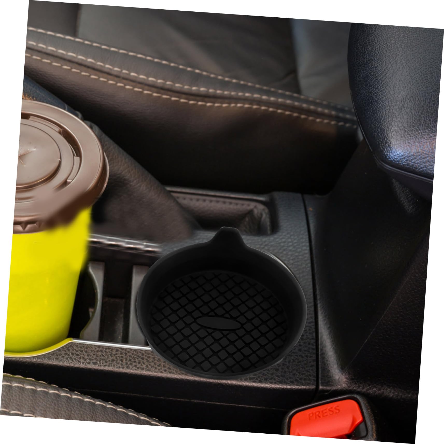 Cabilock 3sets Car Cup Coasters Silicone Interior Truck Accessories Automotive Car Coasters 4pcs*3