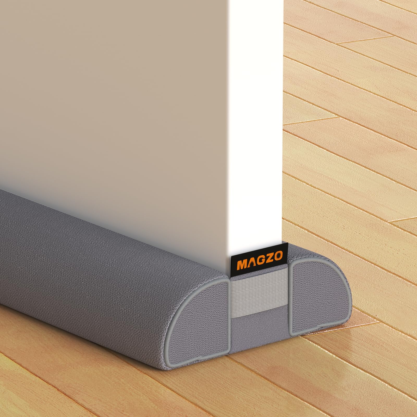MAGZO Door Draft Stopper, 36 Inch Adjustable Under Door Gap Filler, Fits 30'' - 36'' Bottom Widths, Seals Gaps up to 1.7", Soundproof Sweep Blocks Air, Noise, Light, Dust- Grey-image-20