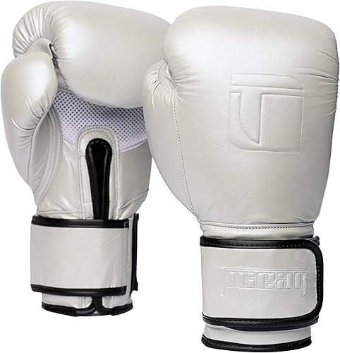 Tigear APEX5 Guantes de boxeo Chrome Luxe Boxeo, Muay Thai, MMA y entrenamiento de bolsas pesadas 100% cuero de búfalo