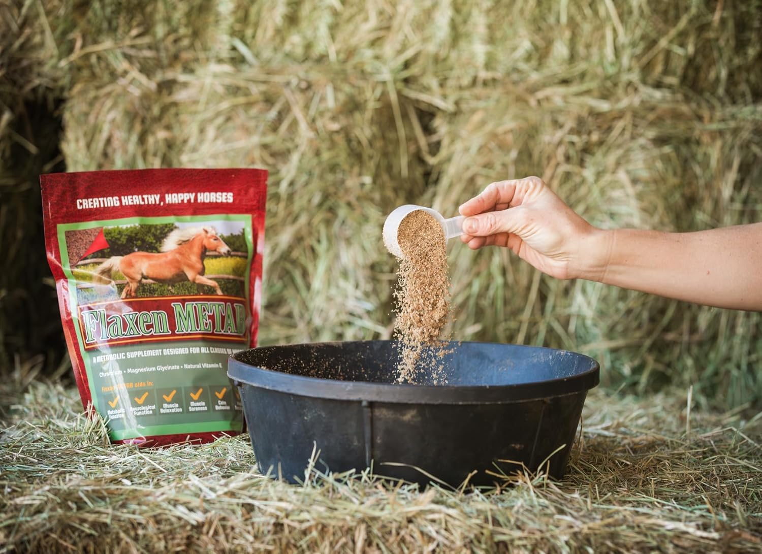 Horse Guard Metab 4 lb - Equine Metabolic Support Supplement, Chromium, Magnesium Glycinate, Vitamin E, Muscle Function - 32 Servings