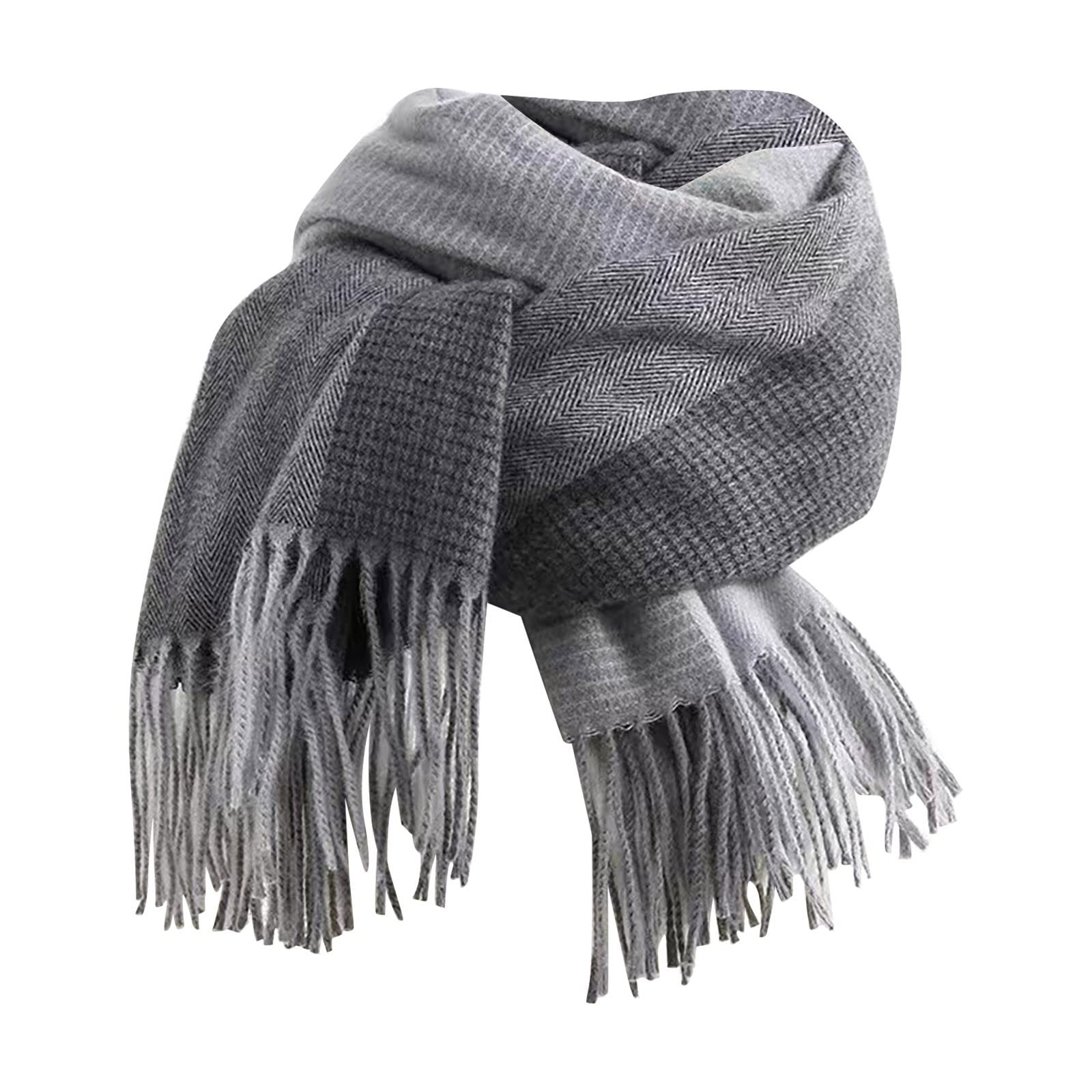 Écharpe Femme Hiver En Plaid épais Avec Glands - Grande, Douce, Chaude - Châle Enveloppant Pour Automne/hiver - Cadeau Femme Ou Ado