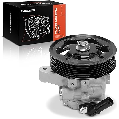 A-Premium Power Steering Pump, with Pulley, Compatible with Honda CR-V 2002 2005-2011, Accord 2006-2007, Element 2006-2011 & Acura RDX 2007-2012, TSX 2006-2008, RSX 2002-2006, 2.0L 2.3L 2.4L