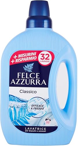 FELCE AZZURRA Machine à laver Liquide 32 Mesureurs Classique 1,595L Pour le ling