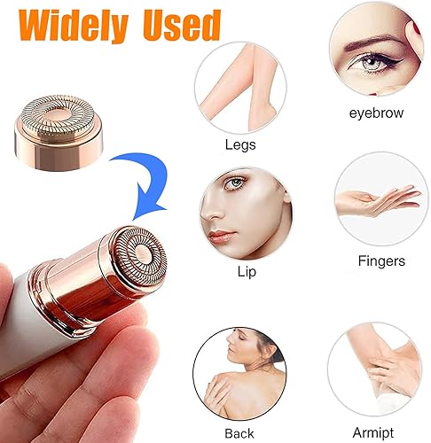 Miniatura 6 de Cabezales de repuesto impecables, 2 cuchillas de repuesto para Finshing Touch Removedor de vello facial eléctrico impecable para Gen 2 con 1 cepillo