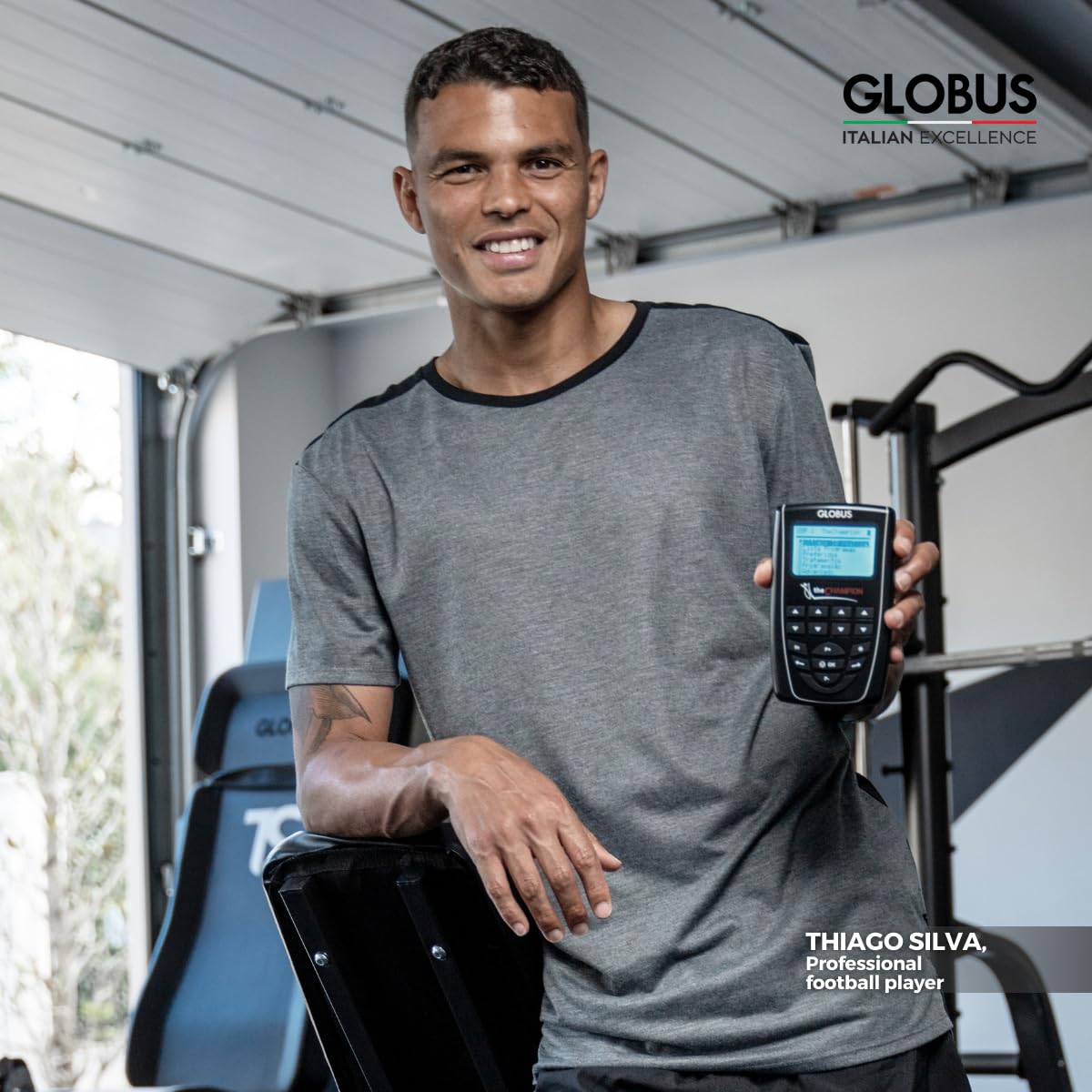 GLOBUS | The Champion, 4-Kanal-Elektrostimulator, Behandlung für Sportler, 441 Programme zur Verstärkung der Muskeln und Verbesserung der Leistung