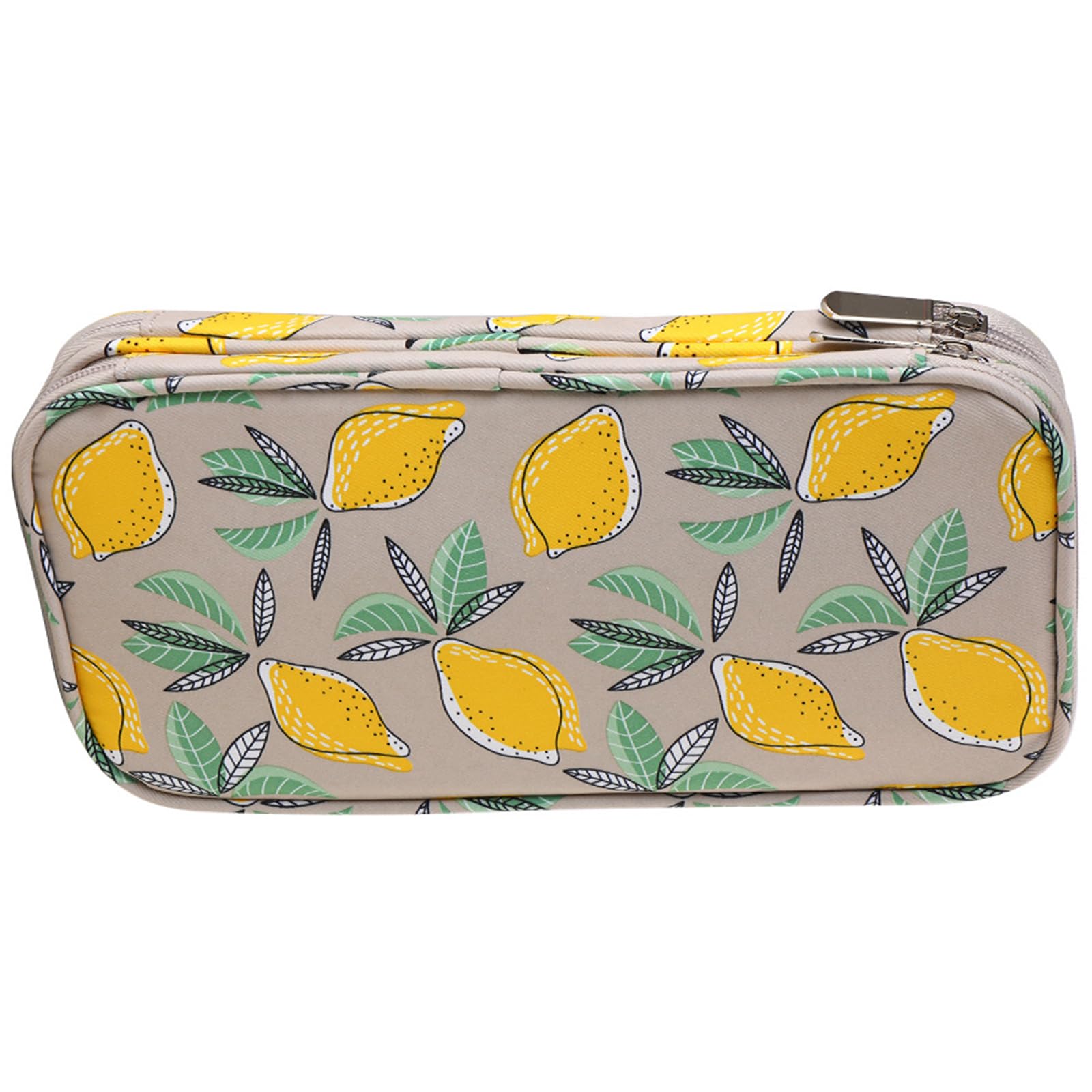 Msioytog Zippered Knitting Organizers Pouches Tear Resistant Oxfords Fabric Compartments for Yarns Needle and Craft Supplies Knitting Tool Organizers with Zippers Closures