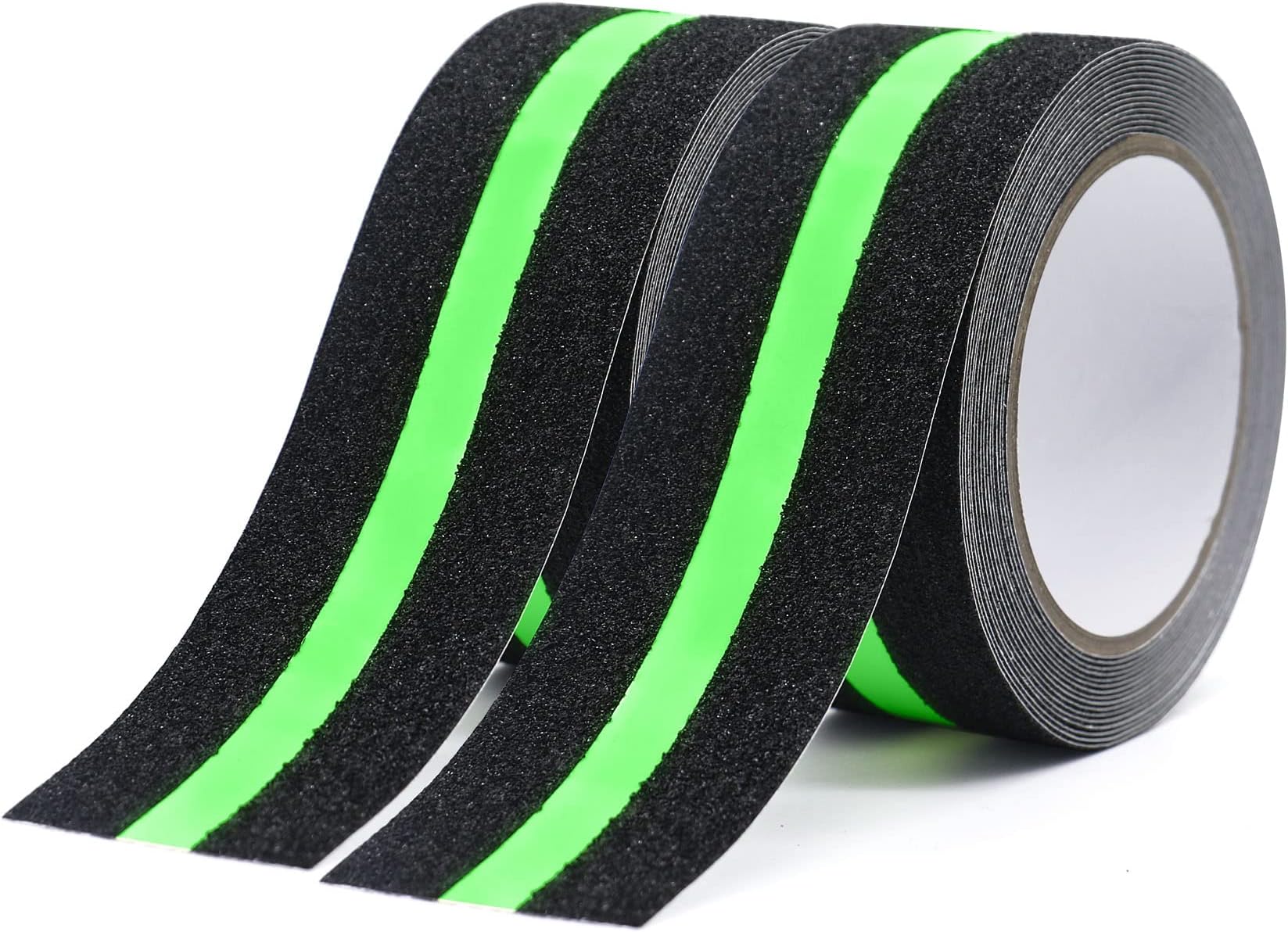 Bomei Glow In The Dark Anti Slip Tape High Traction Fluorescent Safety Stair Treads Self Adhesive, 50mm * 5m Warning Tape for Home, Office, Workshop