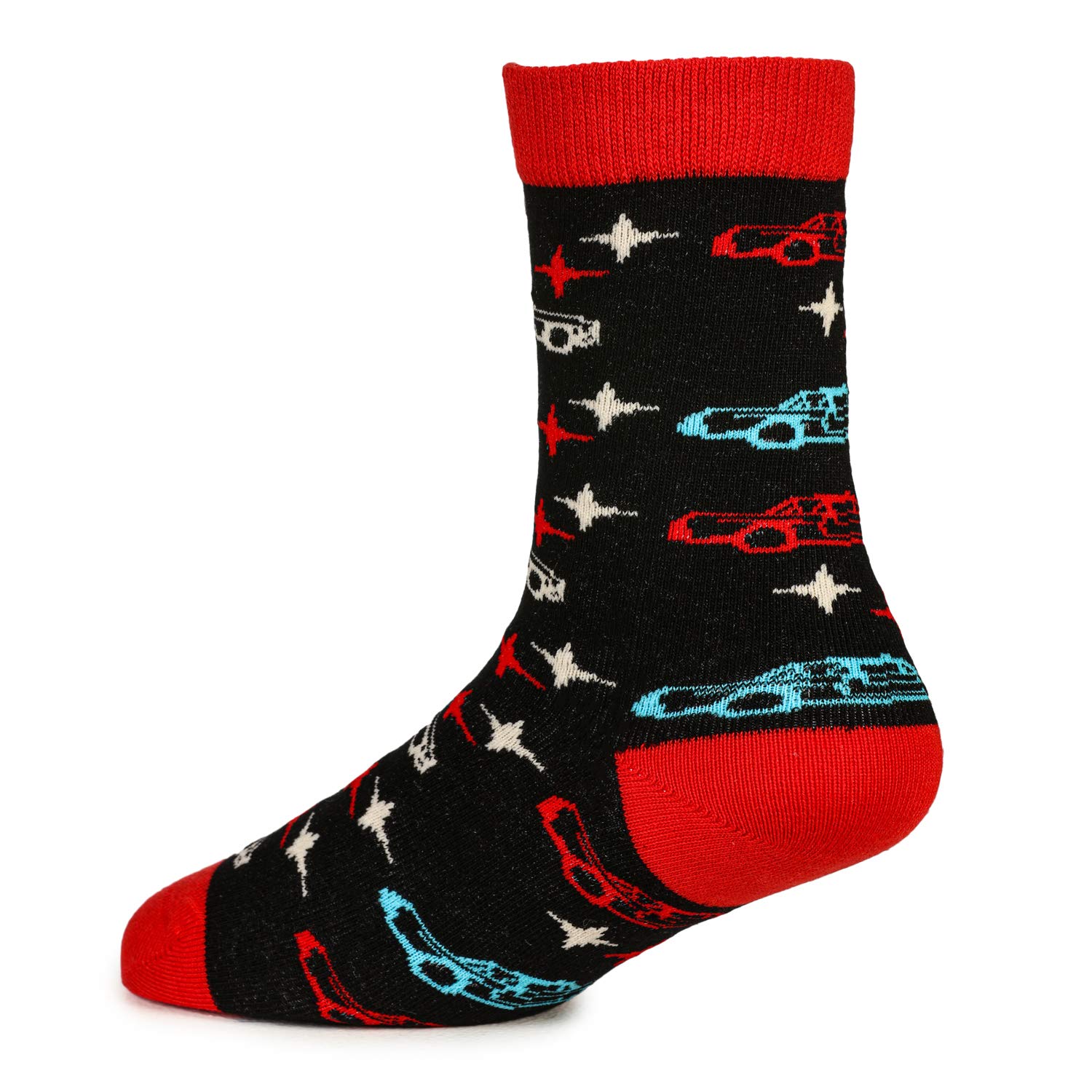 KazarMax Multicolor Sport Printed Full Length Soft Cotton Designer Socks for Kids Boys & Girls(Pack of 3_X-Large) 4