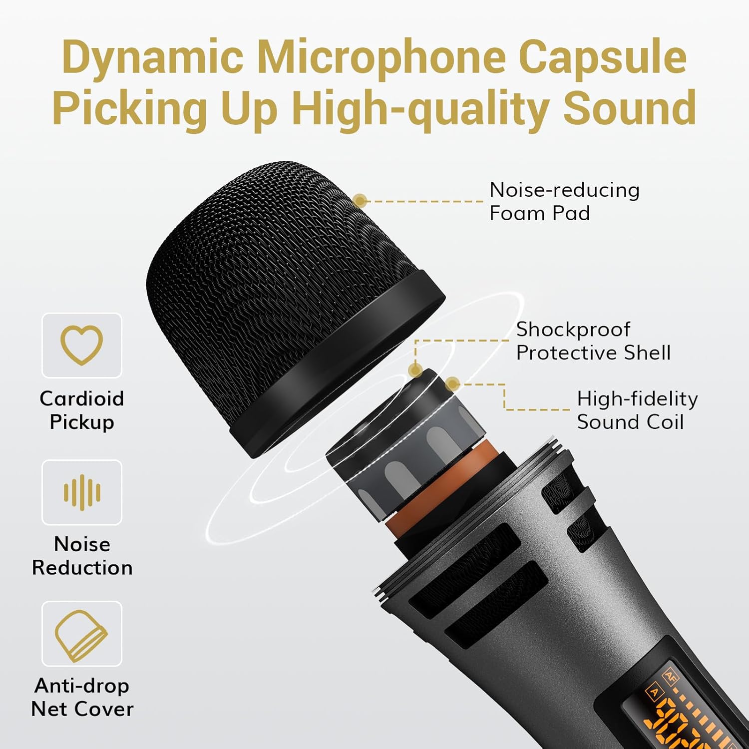 TONOR TW361 Dynamic Microphone Capsule components